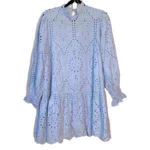 Eloquii Blue Babydoll Dress 18
